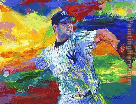 The Rocket Roger Clemens painting - Leroy Neiman The Rocket Roger Clemens art painting